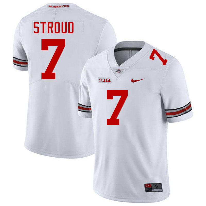 C.J. Stroud Ohio State Buckeyes Jersey College Football Uniforms-White